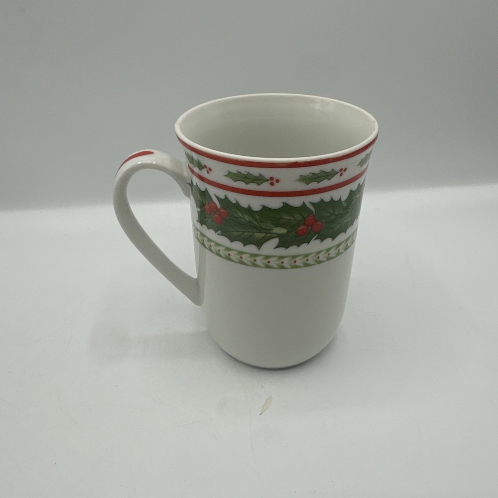 Lefton Holly‎ Berries Christmas Mug #1053 Christmas